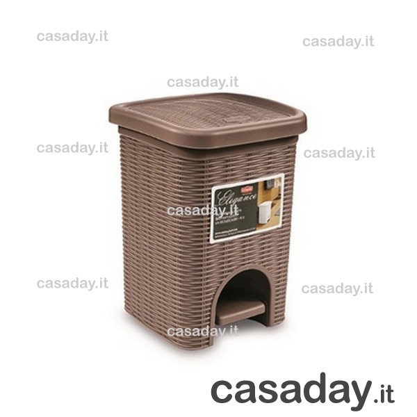 PATTUMIERA PEDALE MINI QUADRA ELEGANCE stefanplast